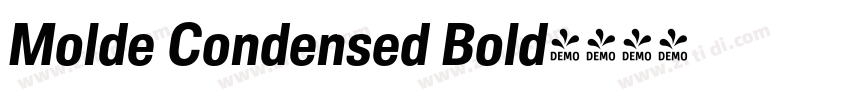 Molde Condensed Bold字体转换